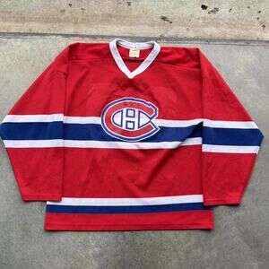 Vintage 80s Montreal Canadians Guy Lafluer jersey Harem brand size large